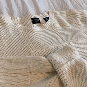Vintage Cream Grandpa Sweater